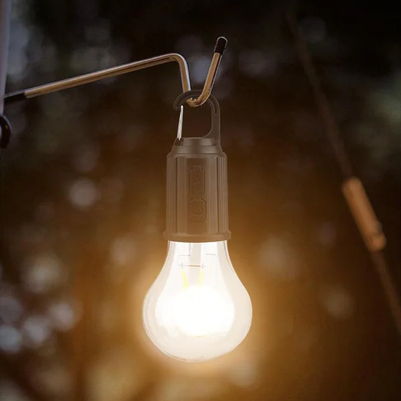 2023 Nuova lampadina retrò da campeggio sospesa di tipo C con ricarica