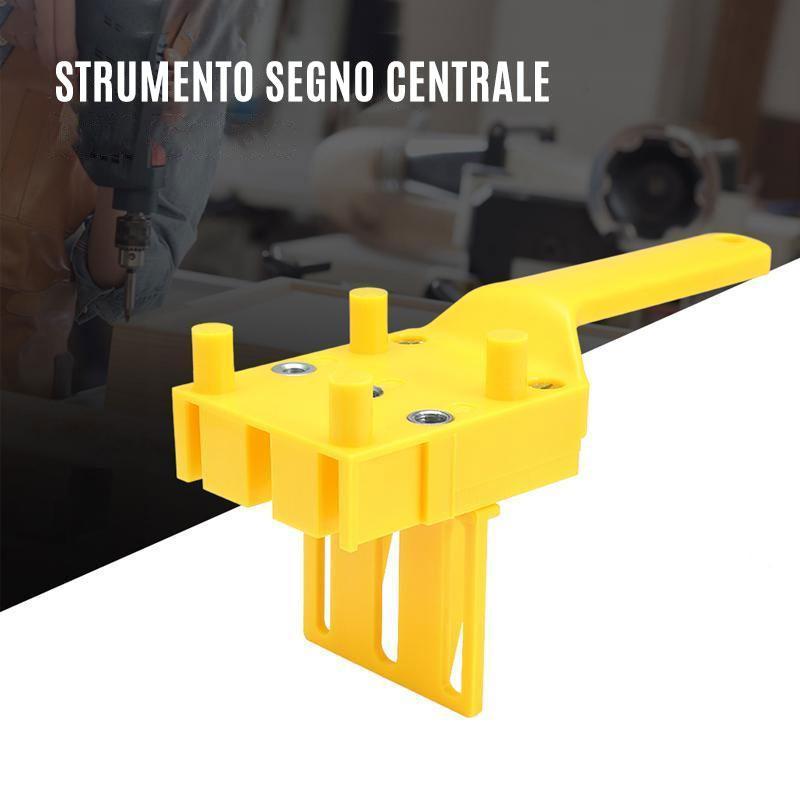 Guida per trapano con tassello in legno
