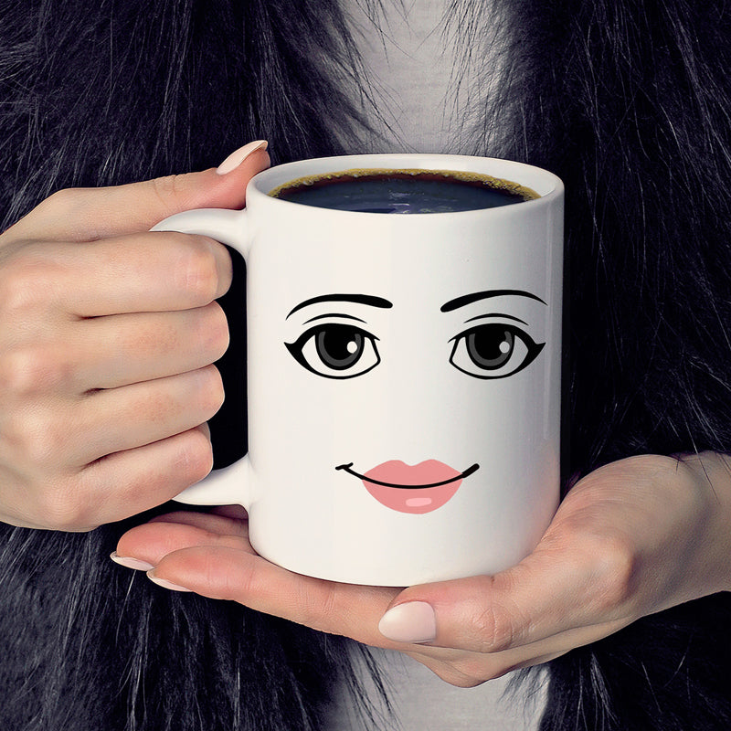 Tazza in ceramica con stampa di emoji