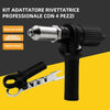 🔥vendita calda🔥Kit adattatore per pistola rivettatrice professionale 🛠 Con 4 bulloni per ugelli diversi