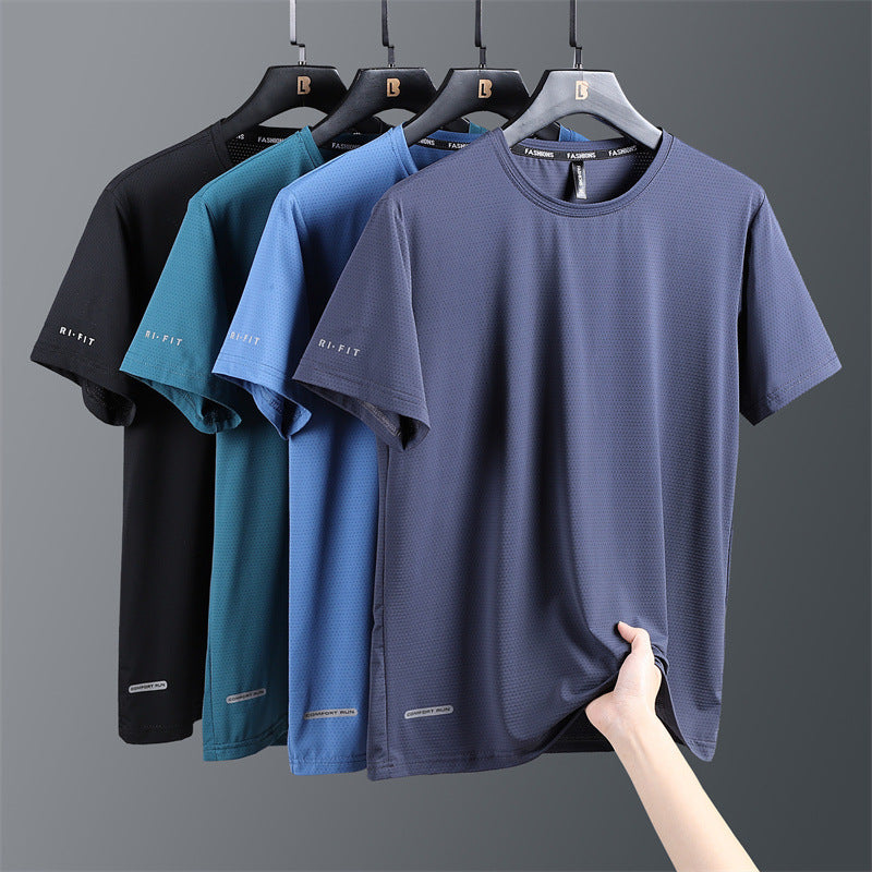 T-shirt in seta di ghiaccio ad asciugatura rapida