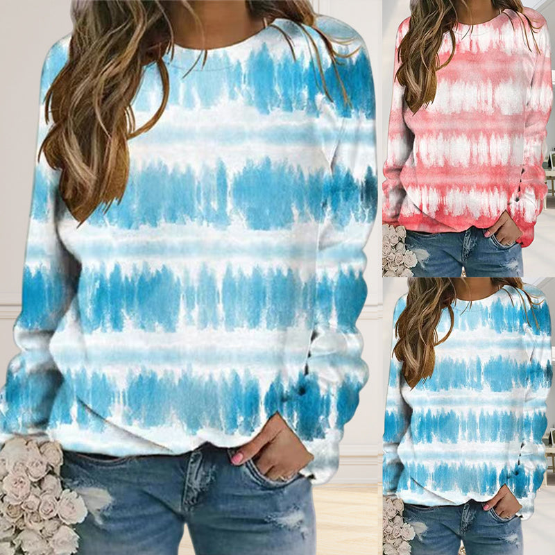 T-shirt stampata a maniche lunghe