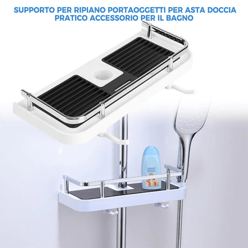 Supporto per portaoggetti per doccia a palo da bagno