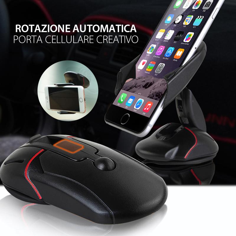 Supporto per cellulare rotante di mouse