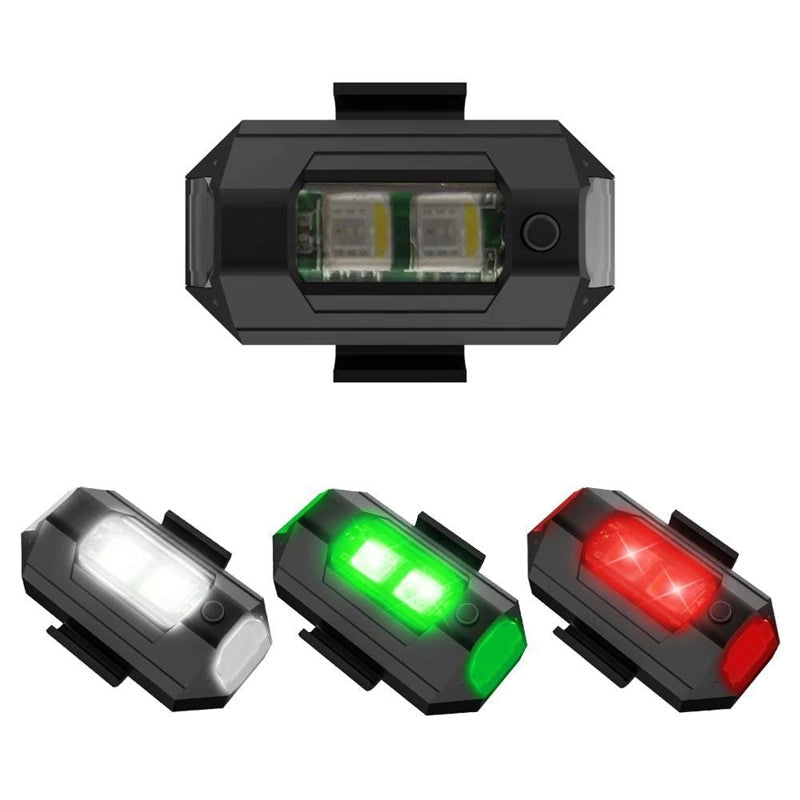 🌈Luci stroboscopiche a LED a 4 colori e ricarica USB