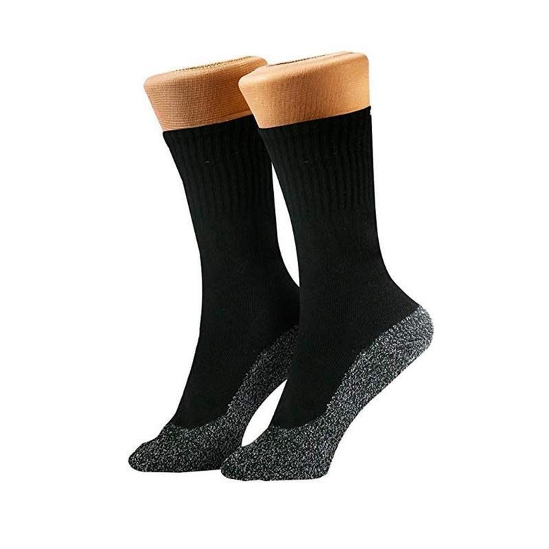 35° calze termiche, massimo comfort, 3 paia in nero