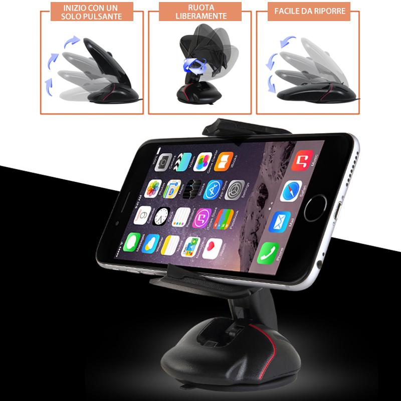 Supporto per cellulare rotante di mouse