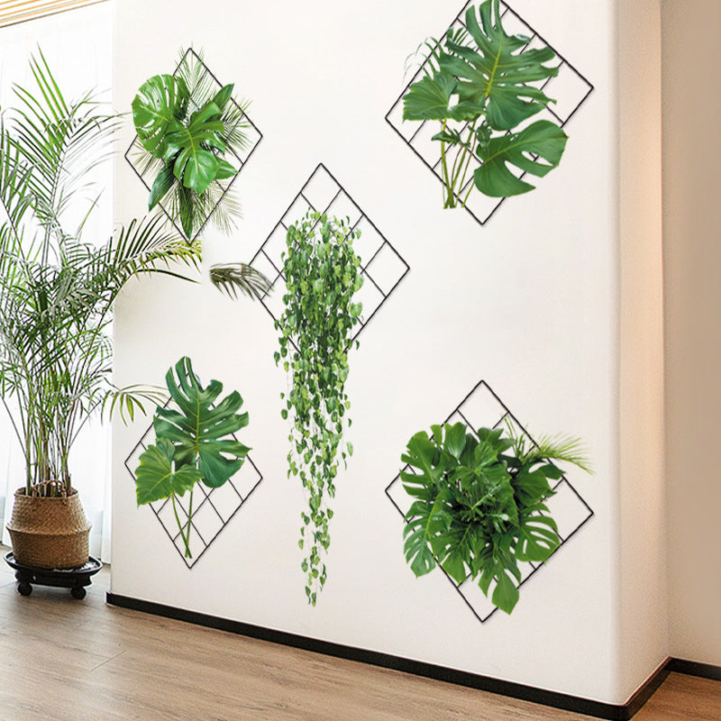 Adesivo da parete pianta verde 3D