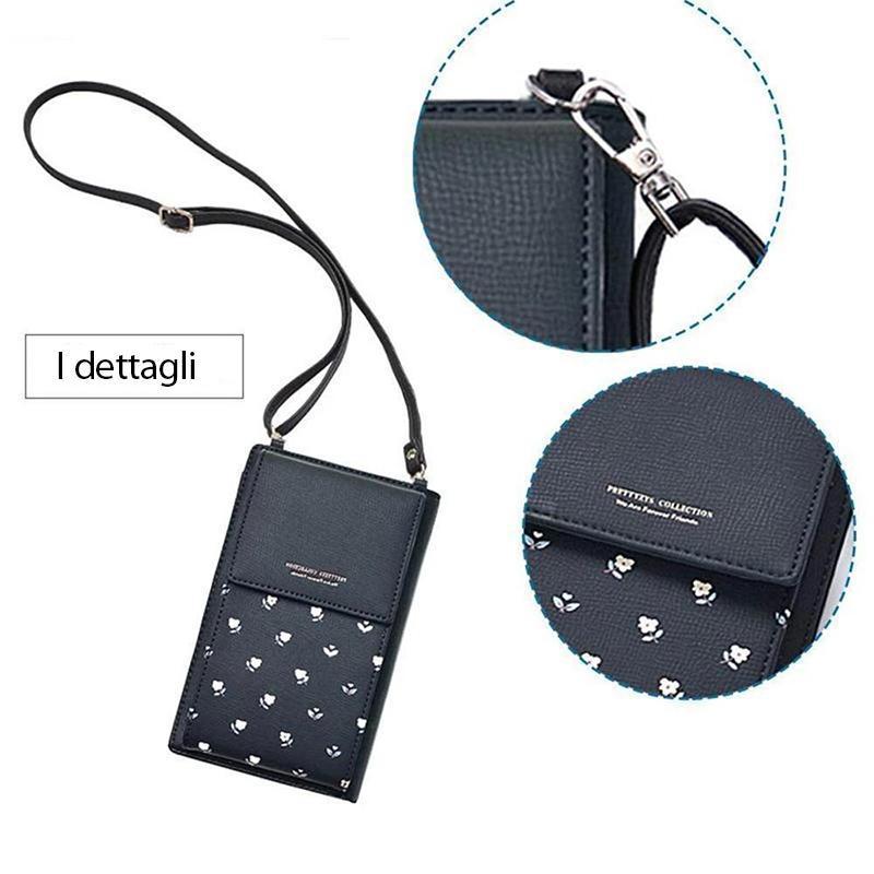 Portafoglio & tasca per cellulare a tracolla