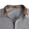 Camicia estiva da uomo con colletto scozzese casual