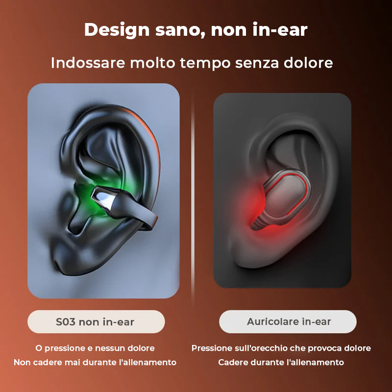 🔥 vendita calda 🔥Auricolare Bluetooth senza fili con clip per l'orecchio