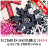 MULTI-STRUMENTO ACCIAIO INOSSIDABILE A FORMA DI NEVE 18-IN-1