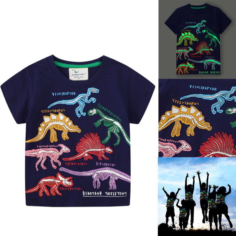 T-shirt Con Dinosauro Luminoso
