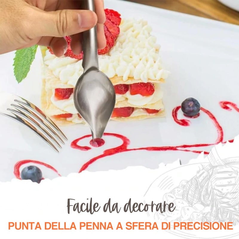 Set di cucchiai da cucina per disegni culinari