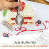 Set di cucchiai da cucina per disegni culinari