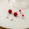 Orecchini di perle con fiori di Natale