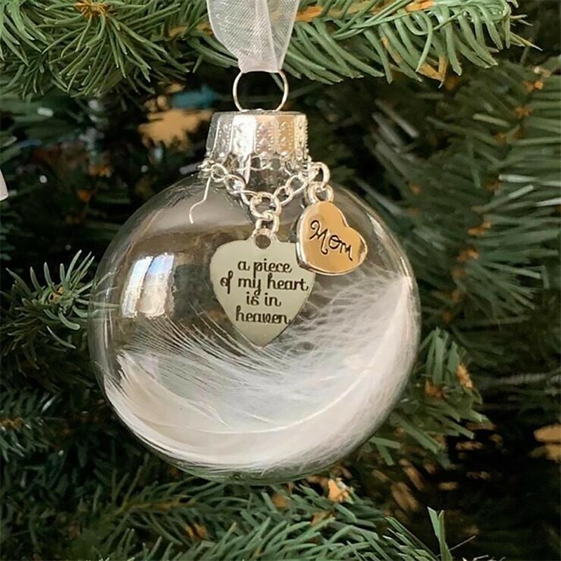 Ornamenti Di Palle Di Piume Di Natale