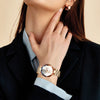 Orologio impermeabile da donna con quadrante con diamanti stellati