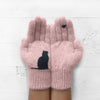 Guanti in Cotone Stile Gatto