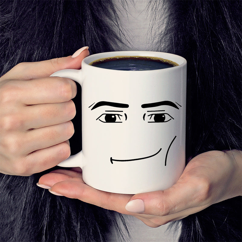 Tazza in ceramica con stampa di emoji