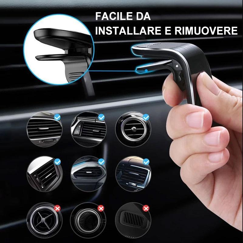Supporto magnetico per telefono da auto