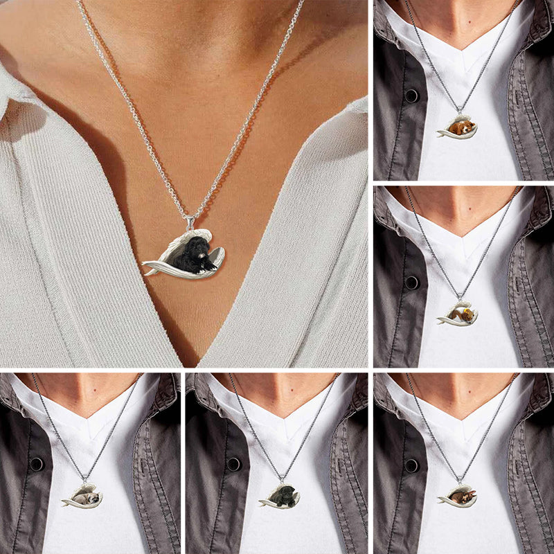 Collana con angelo dormiente