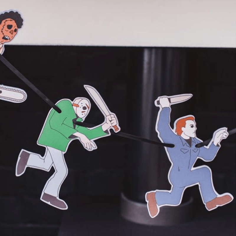 Decorazione horror della ghirlanda dei vampiri di Halloween di Santa Carla