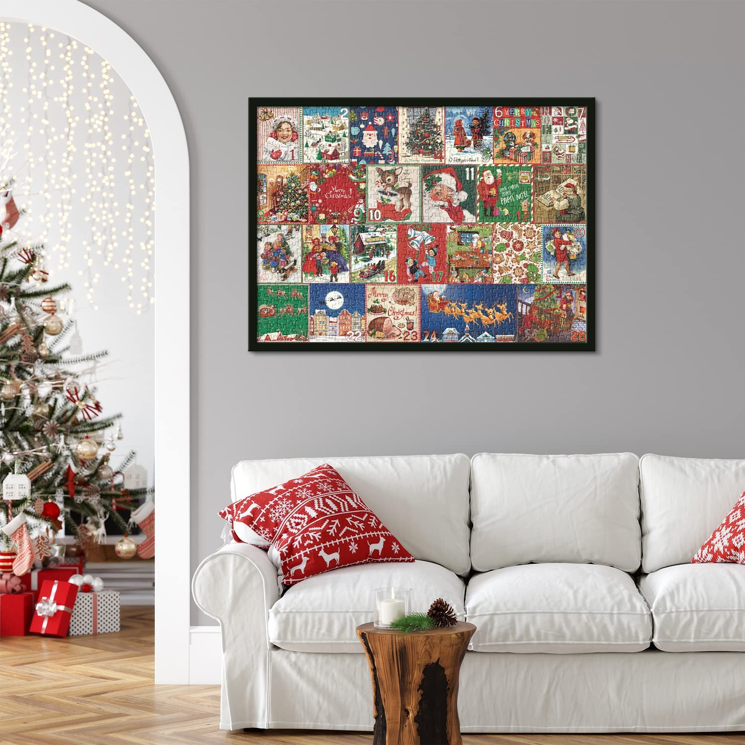 Calendario dell'Avvento di Natale Puzzle 1000 pezzi