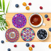 🌸Sottobicchieri con diamanti Sottobicchieri con pittura con diamanti (Mandala)