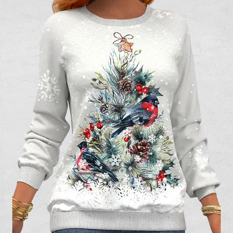 Maglione con motivo albero di Natale