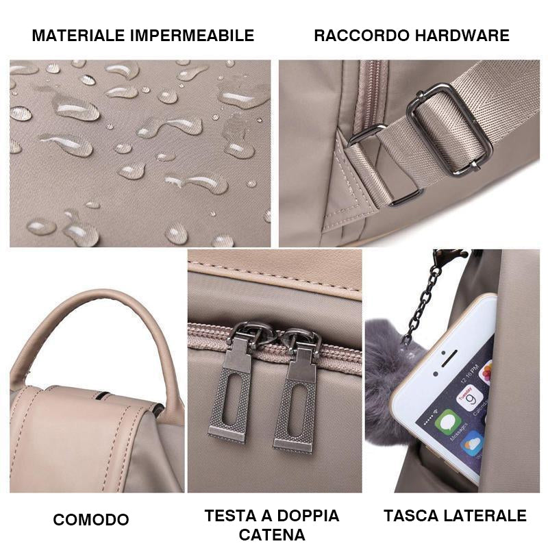 Zaino antifurto in nylon impermeabile
