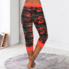 Pantaloni Capris con Coulisse e Stampa Mimetica