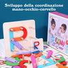 Giocattolo Multifunzionale Con Collage A Colonna Montessori