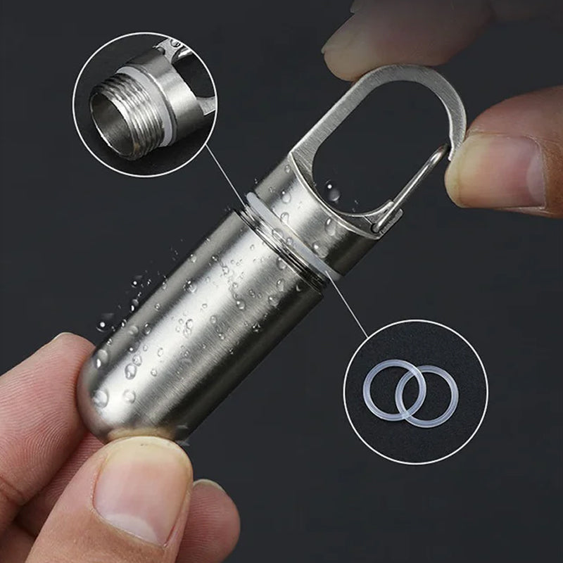 Mini Porta Oggetti Metallo Mini Portapillole In Acciaio Inox