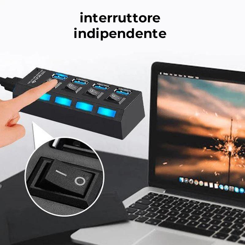 Hub USB ad alta velocità con più porte