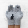 Guanti in Cotone Stile Gatto
