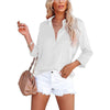 Elegante blusa monocolore primavera/estate