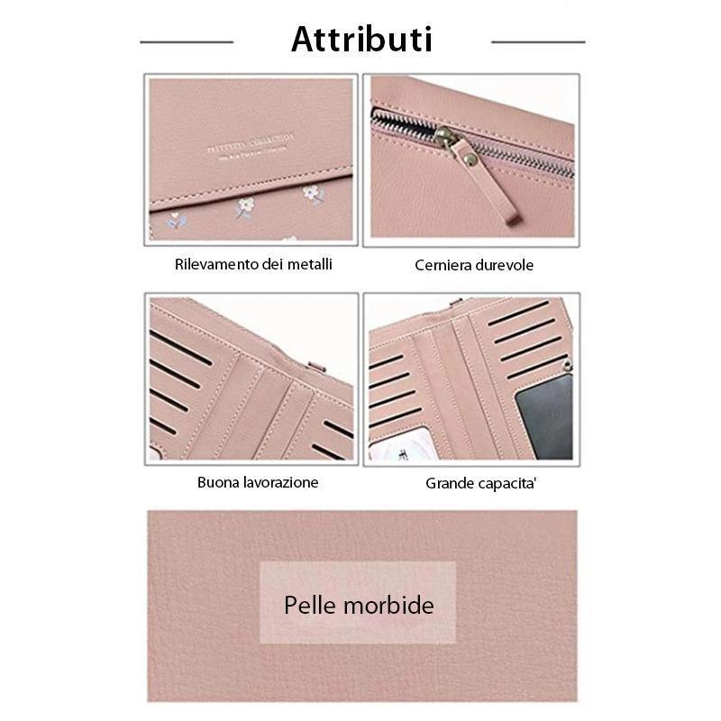 Portafoglio & tasca per cellulare a tracolla