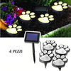Luce solare da giardino con artiglio d'orso