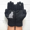 Guanti in Cotone Stile Gatto