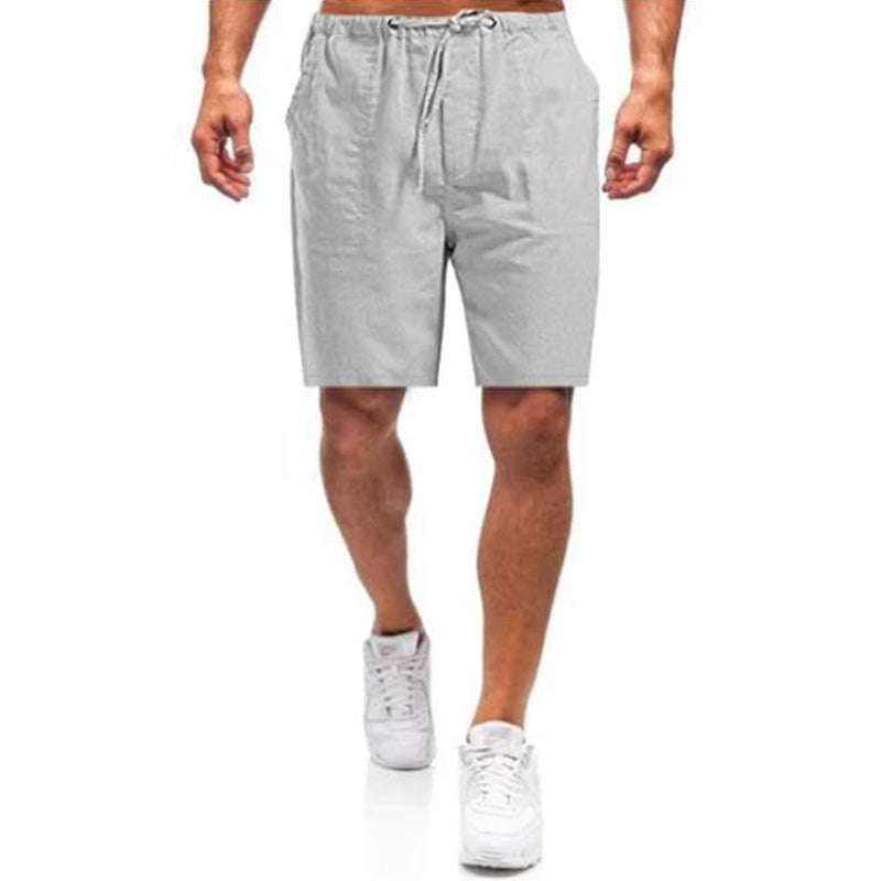 Pantaloncini Di Lino Casual Da Uomo Casual