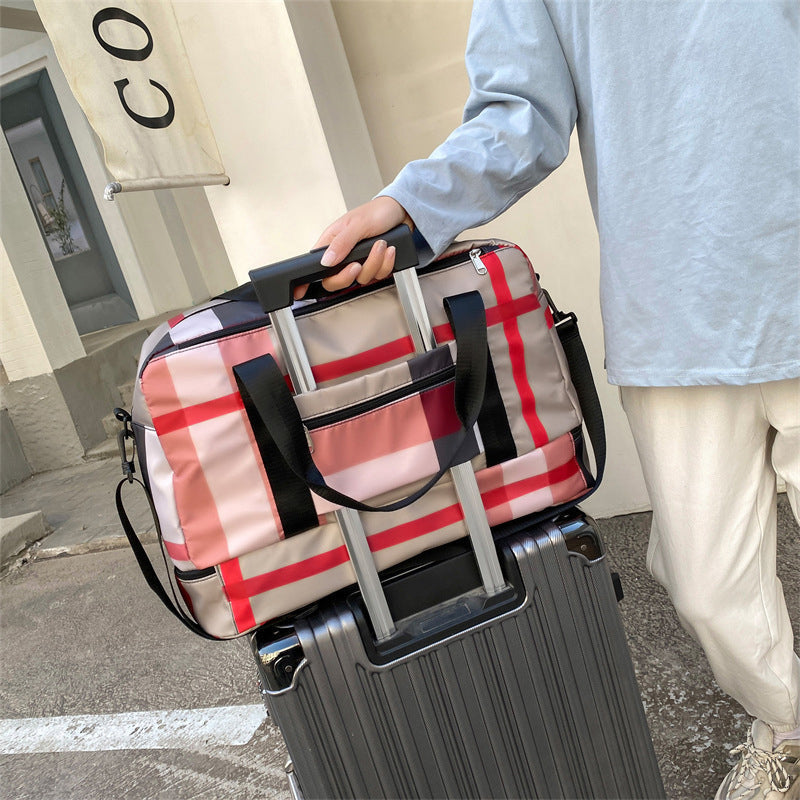 Borsa da viaggio pieghevole per la separazione tra asciutto e bagnato
