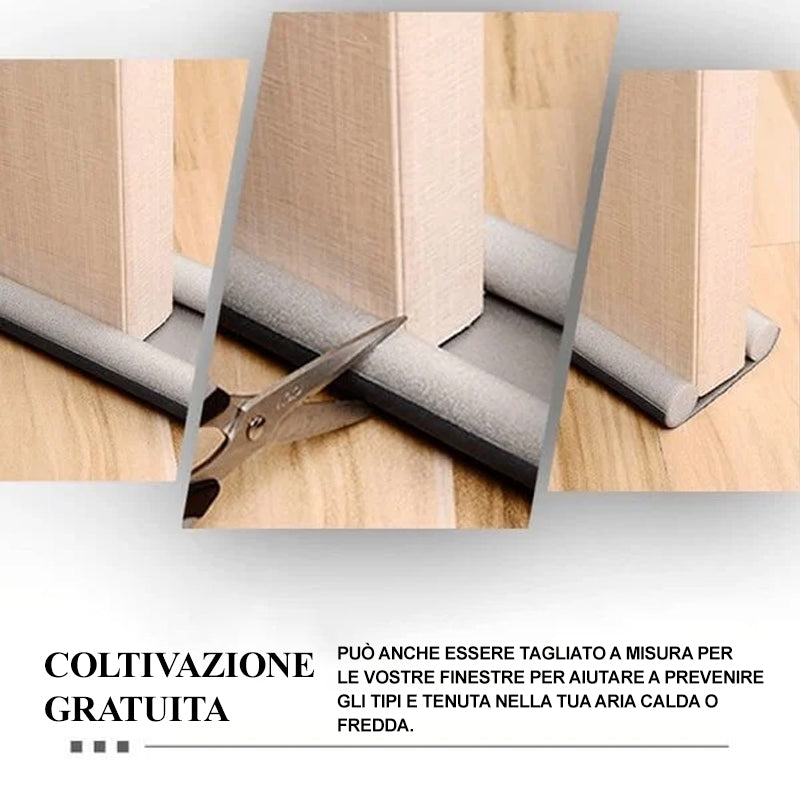 Tappo Per Tiraggio Sotto La Porta Per Guarnizione Striscia Di Giunzione Della Porta Tpe Addensato Autoadesivo Insonorizzato Antivento Antipolvere Tappi Per Tiraggio Da 6,6 Piedi - Foto 11