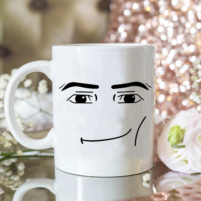 Tazza in ceramica con stampa di emoji