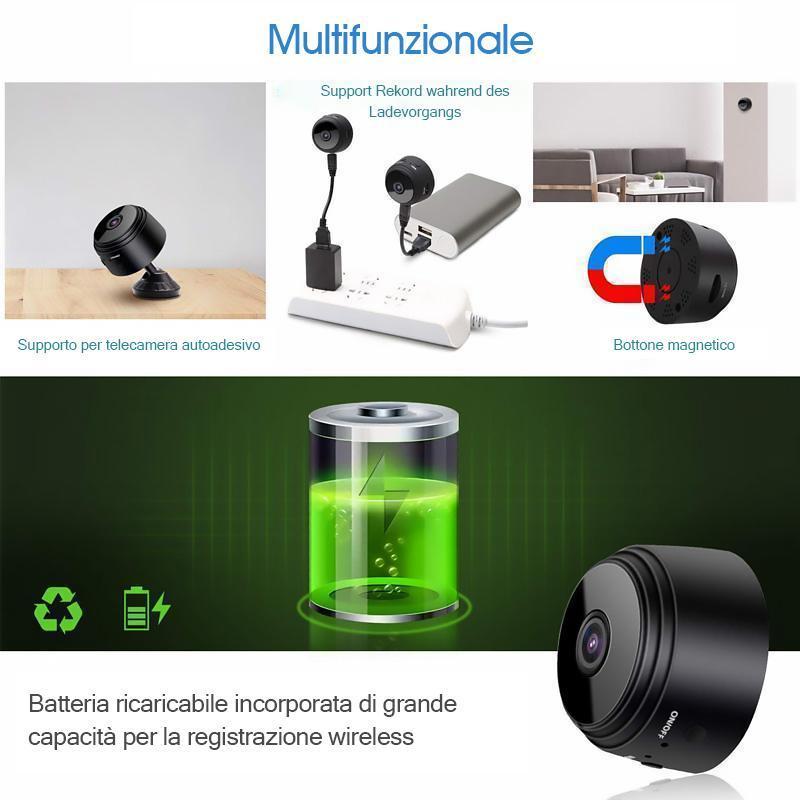 🔥 vendita calda 🔥Mini telecamera WiFi magnetica 1080p