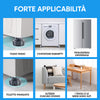 Supporto per lavatrice regolabile in altezza in 4 pezzi（compra di più e risparmia di più）
