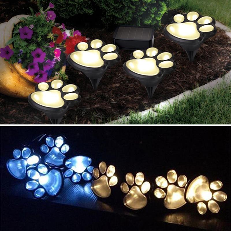 Luce solare da giardino con artiglio d'orso