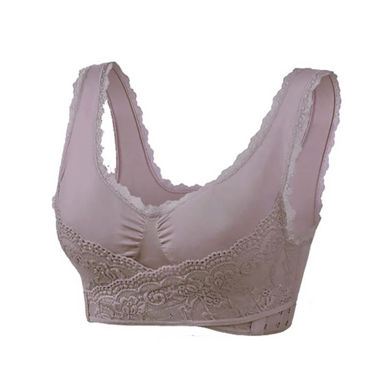 Reggiseno di sollevamento in pizzo con fibbia anteriore senza fili