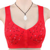 Comodo reggiseno con bottone frontale