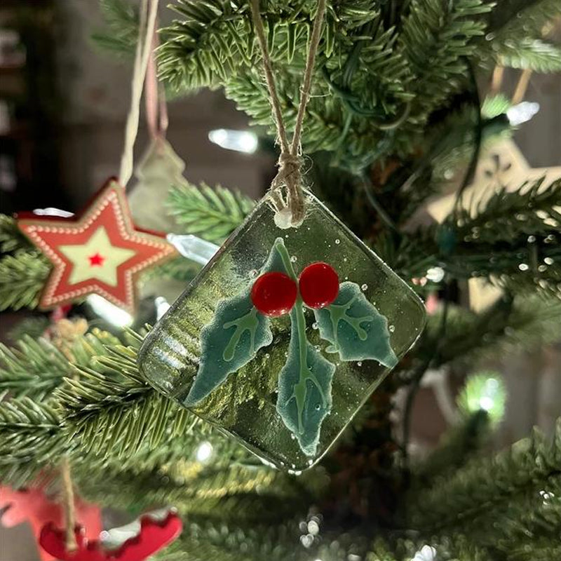 Decorazione per albero di Natale in vetro fuso